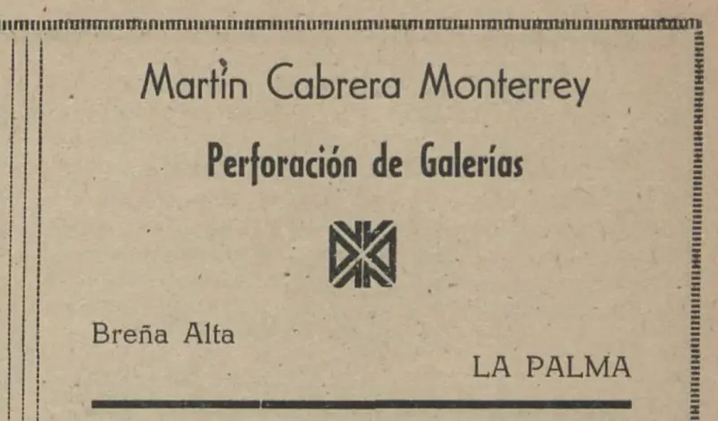 Publicidad La Palma, 1952